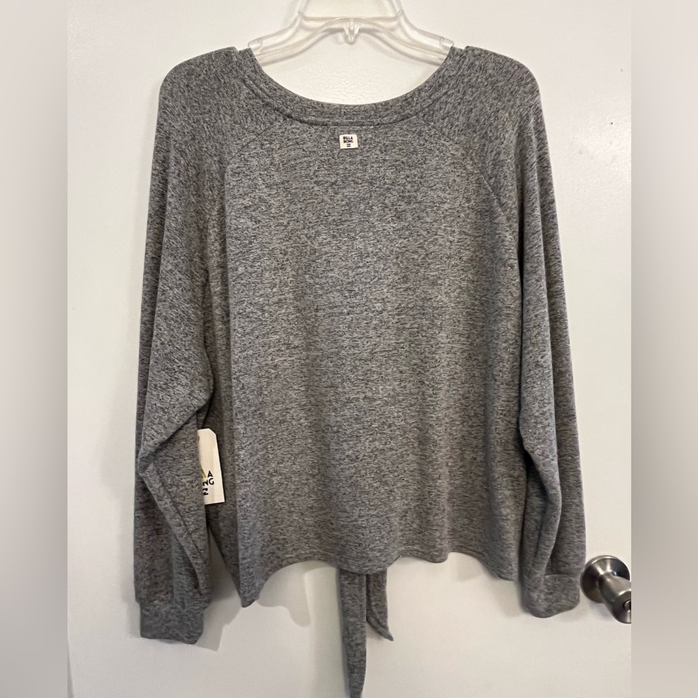 Billabong Women's Top, gray, new! oversized! - Picture 7 of 9